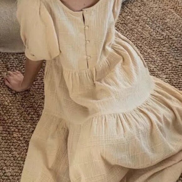 Daughters of India Ela dress in chamomile - Picture 1 of 8